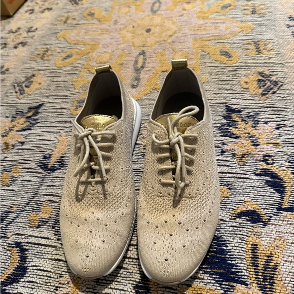 Cole Haan Shoes - Cole Haan Beige Knit Sneakers